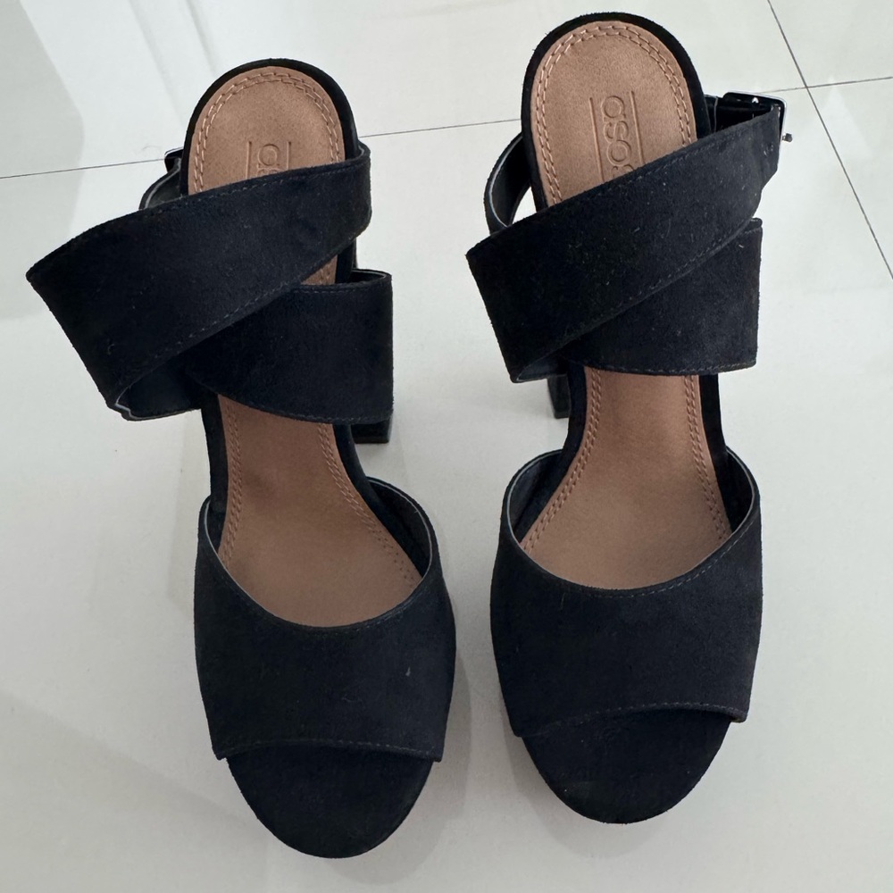 ASOS Black Strappy Heels